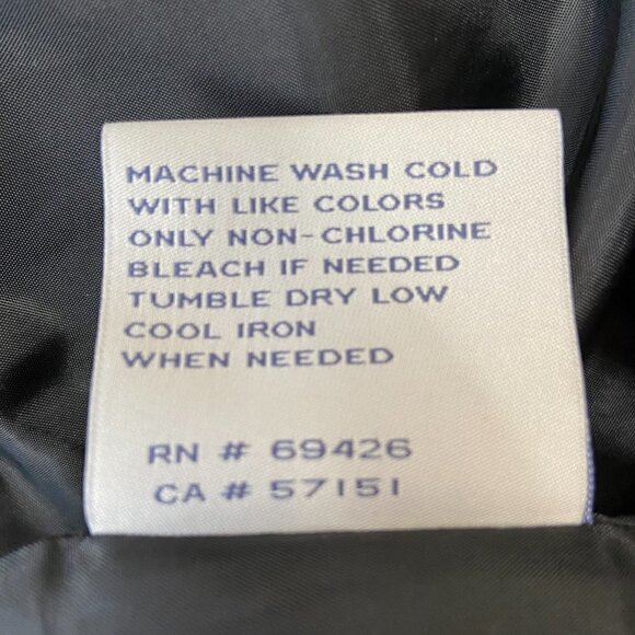 Bass Black Puffer Vest with Knit Back, M - Picture 16 of 16